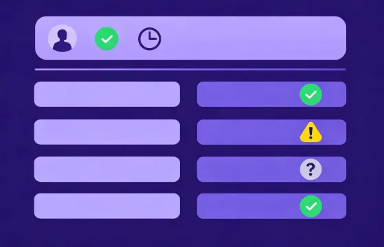 Data provenance review screen